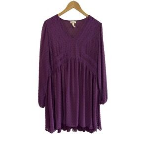 boho long sleeve mini dress Mustard Seed Carlie Black Long Sleeve Mini Dress - Size L